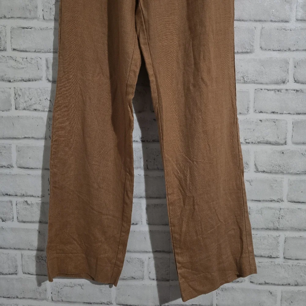 Reformation Linen‎ Trouser Tan size 0